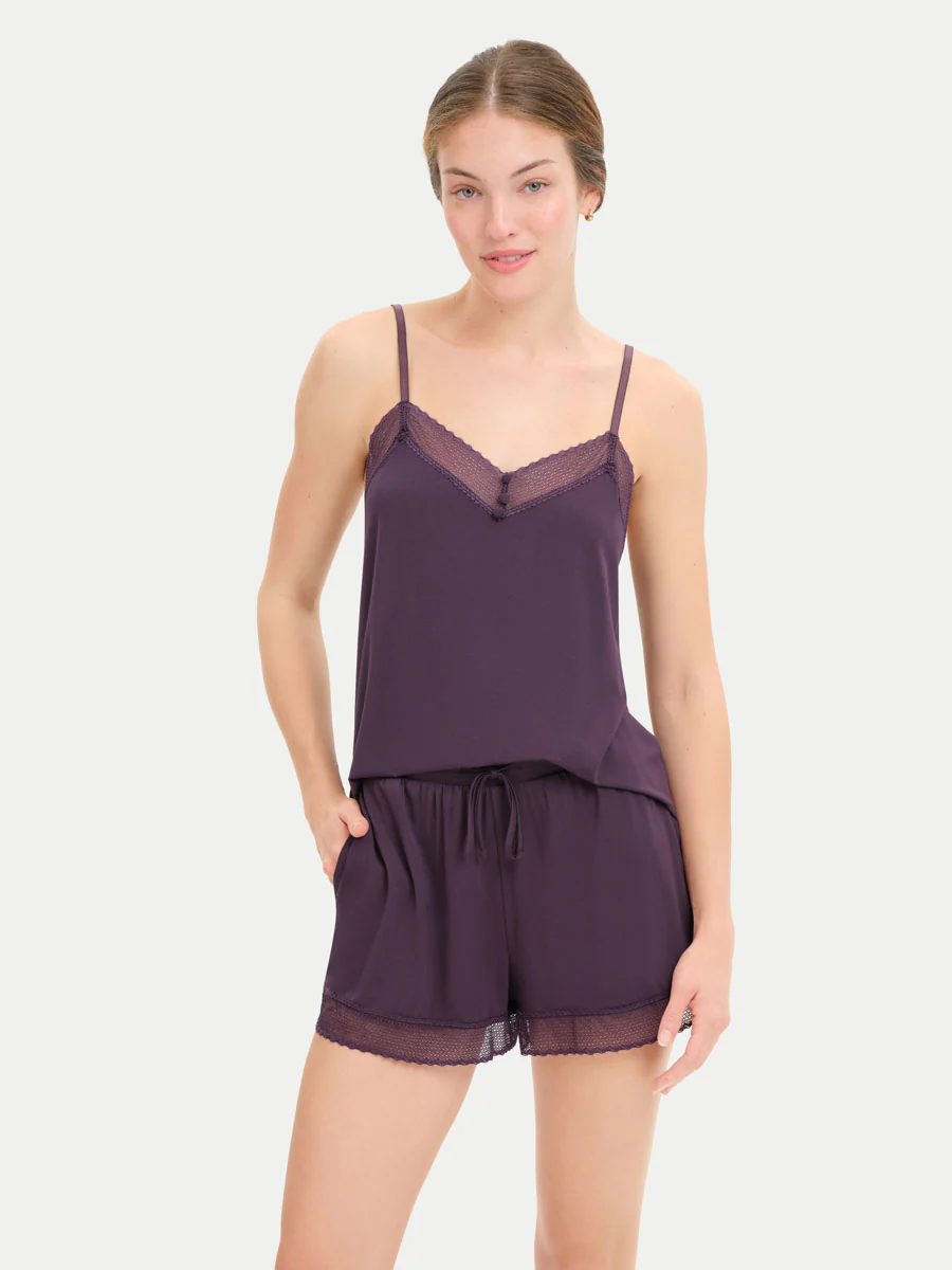 Bamboo Lace Cami Shorts - Image 77