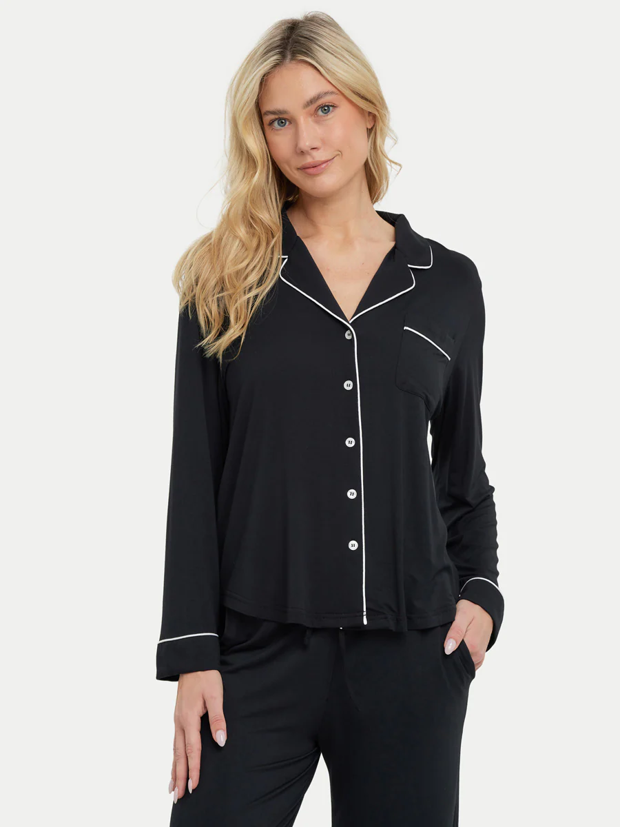 Long Sleeve Bamboo Pajama Set - Image 3