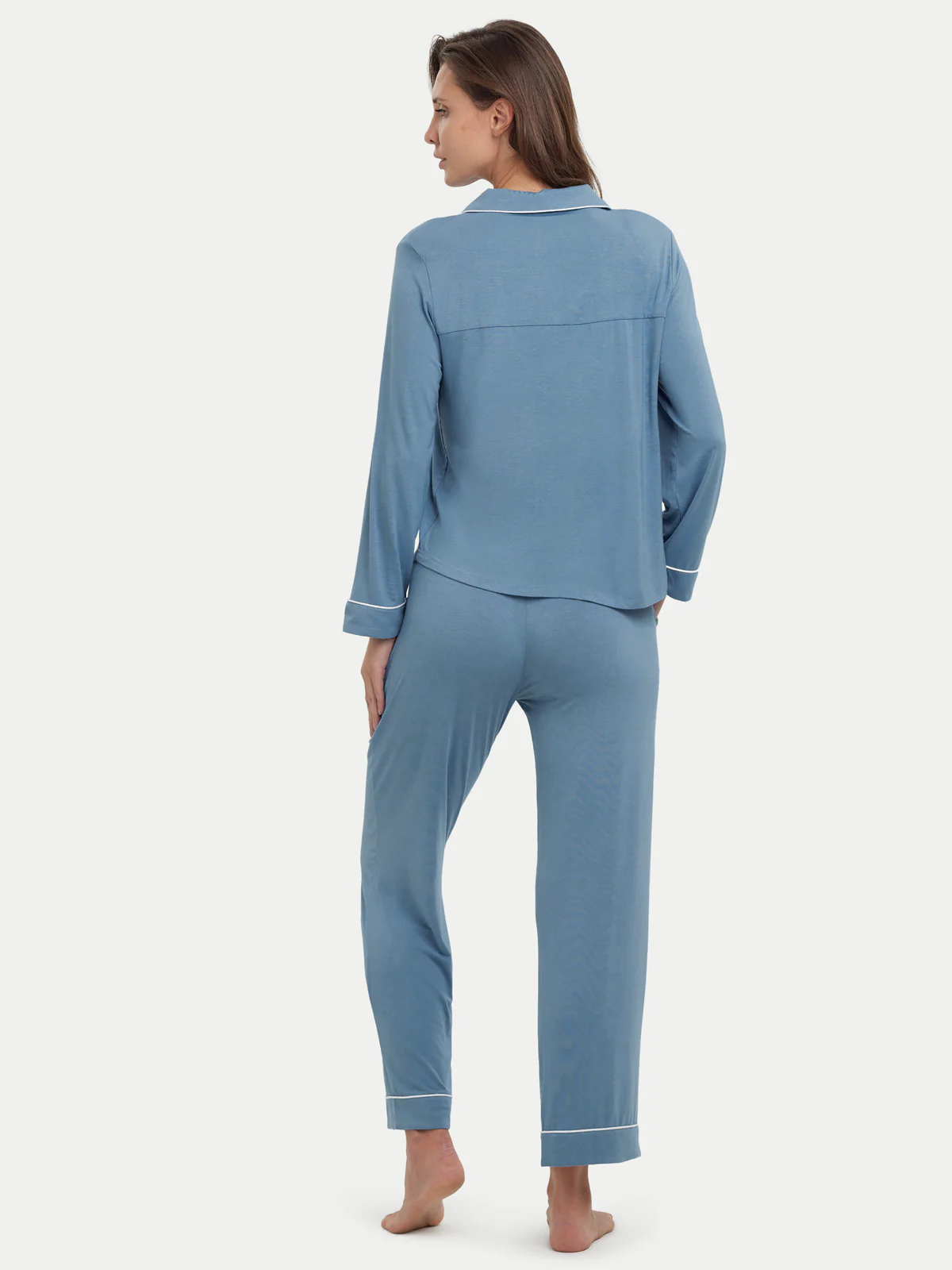 Long Sleeve Bamboo Pajama Set - Image 66