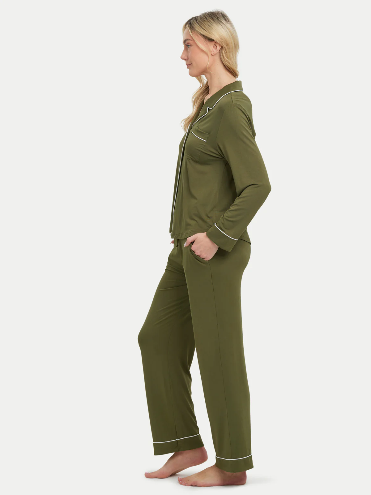 Long Sleeve Bamboo Pajama Set - Image 72