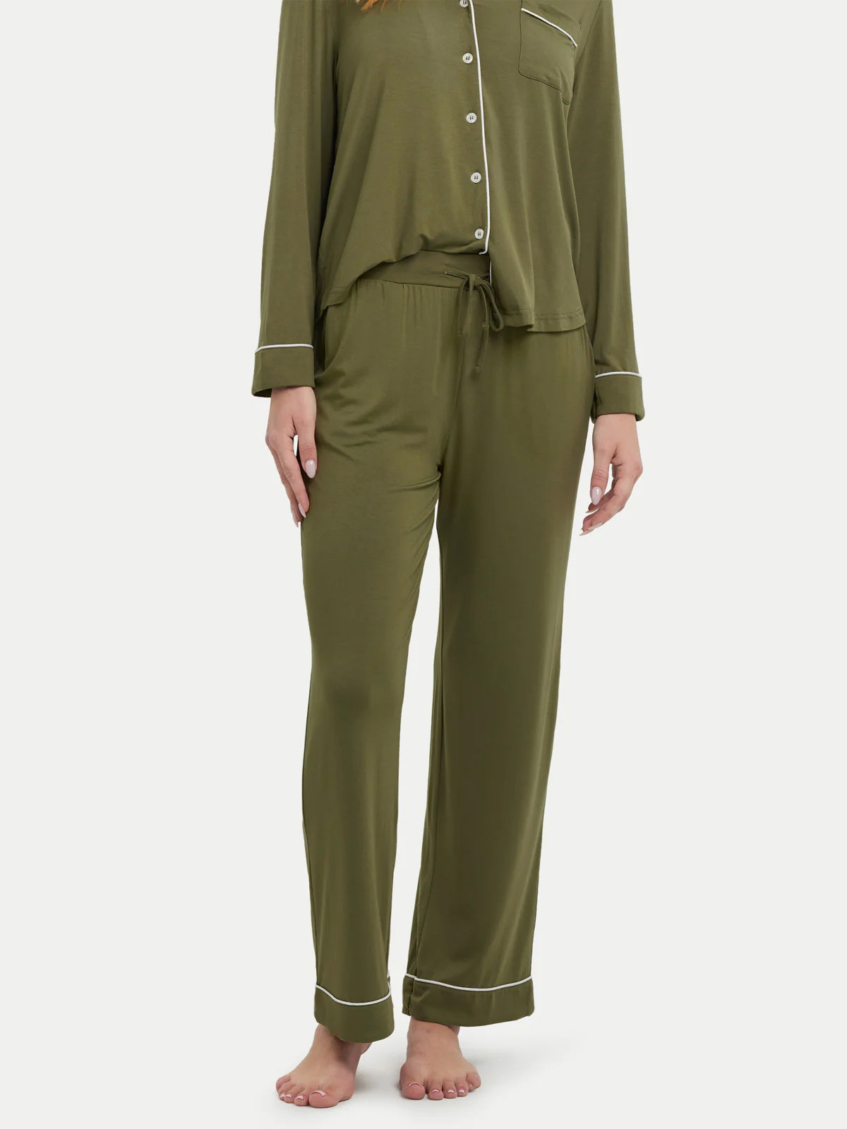 Long Sleeve Bamboo Pajama Set - Image 75