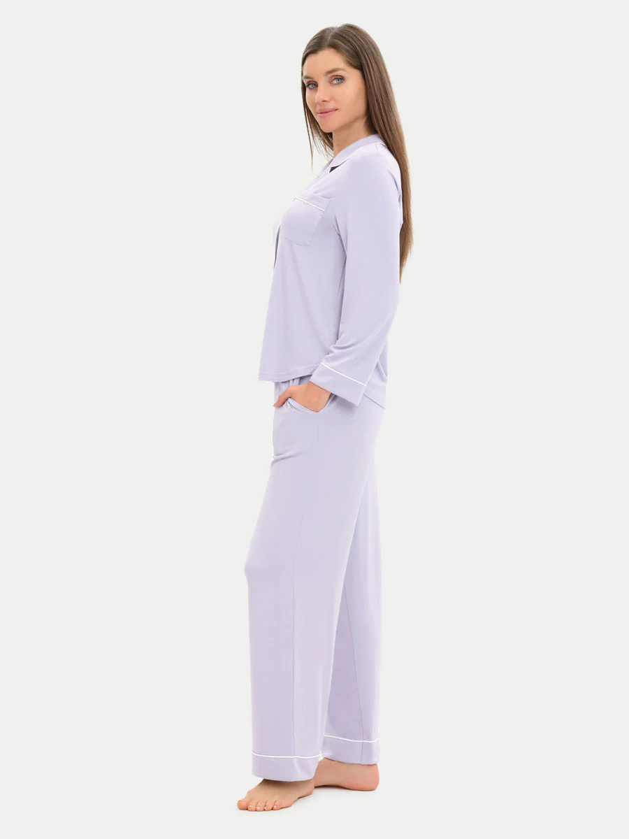 Long Sleeve Bamboo Pajama Set - Image 77