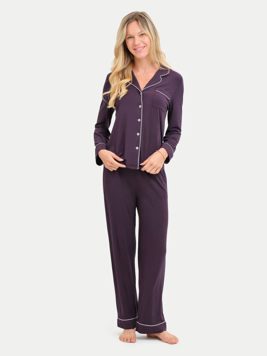 Long Sleeve Bamboo Pajama Set - Image 88