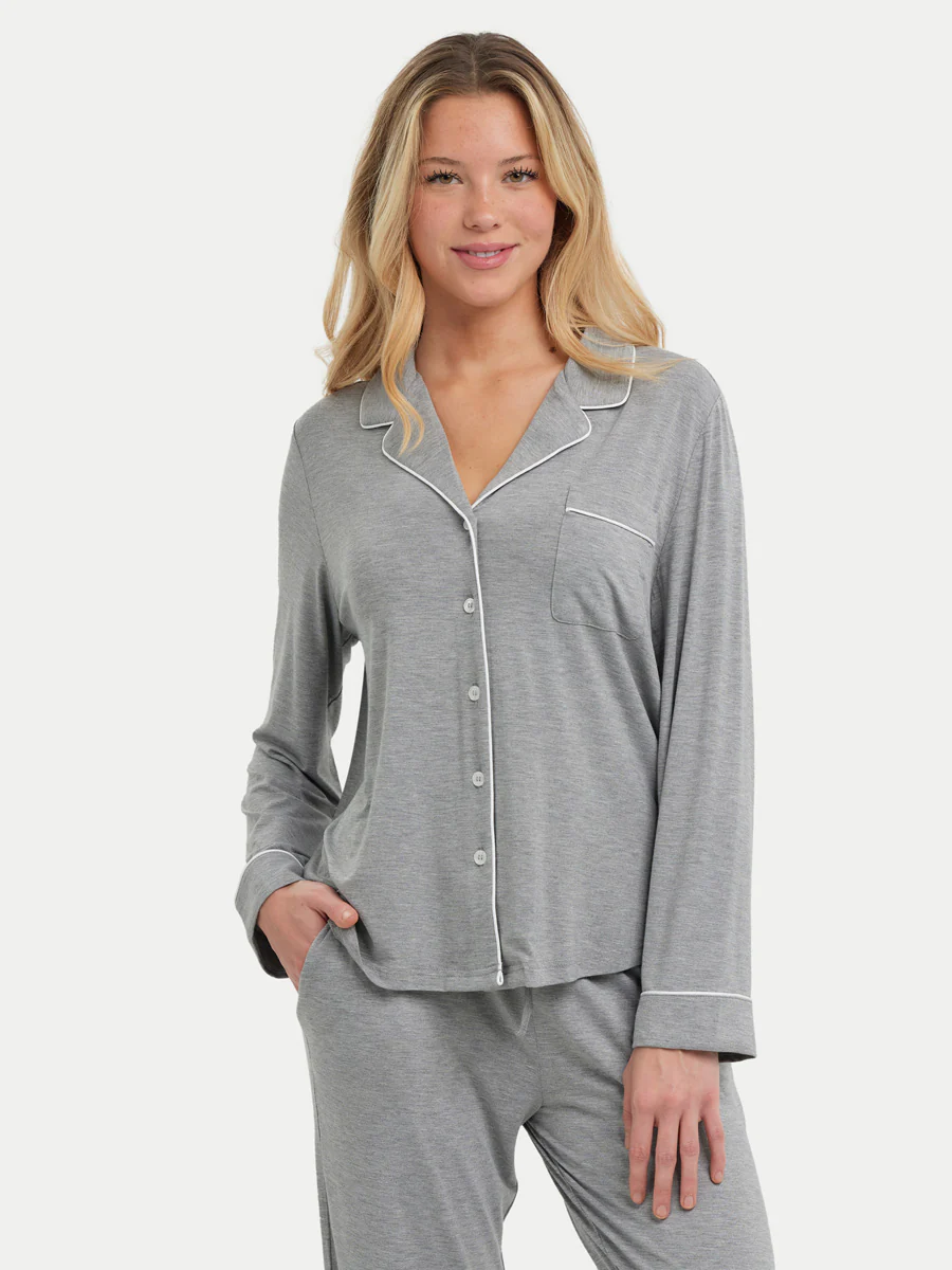 Long Sleeve Bamboo Pajama Set - Image 9