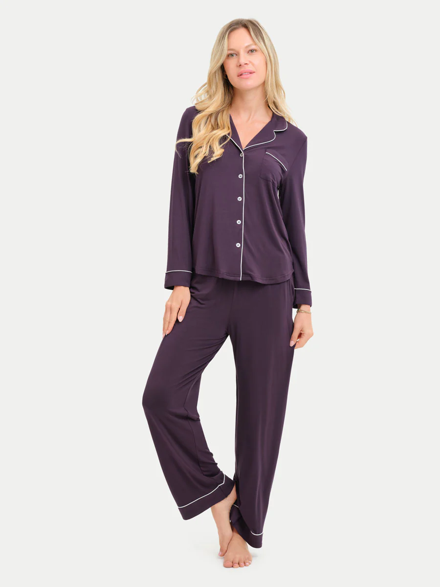 Long Sleeve Bamboo Pajama Shirt - Image 109