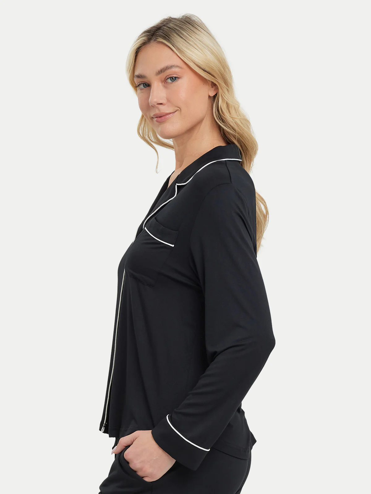 Long Sleeve Bamboo Pajama Shirt - Image 11