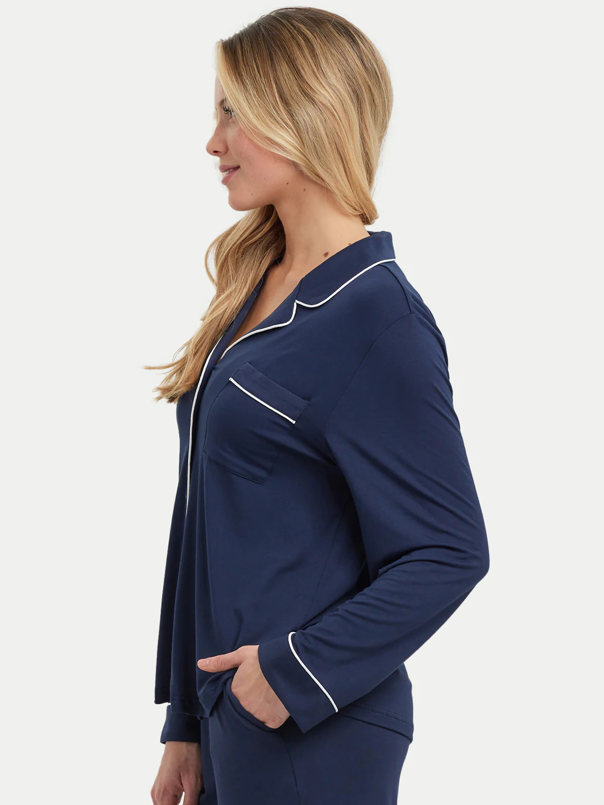 Long Sleeve Bamboo Pajama Shirt - Image 23