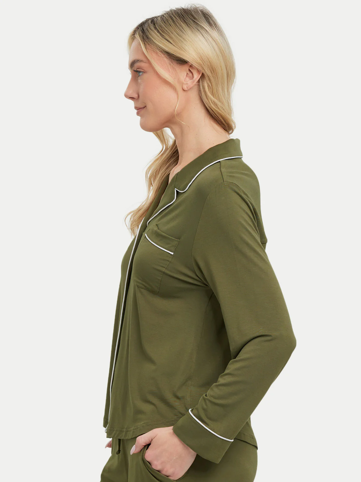 Long Sleeve Bamboo Pajama Shirt - Image 38