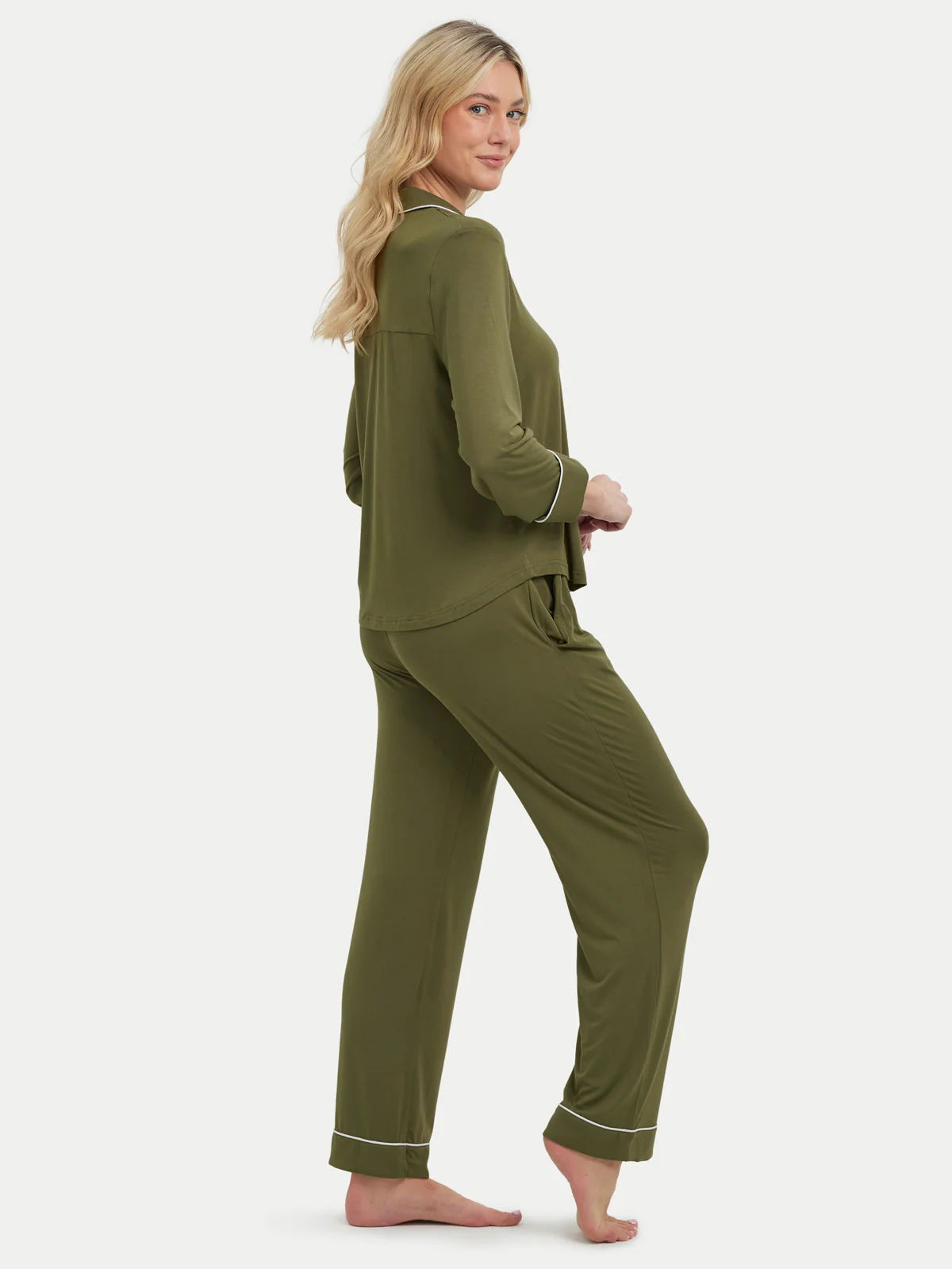 Long Sleeve Bamboo Pajama Shirt - Image 39