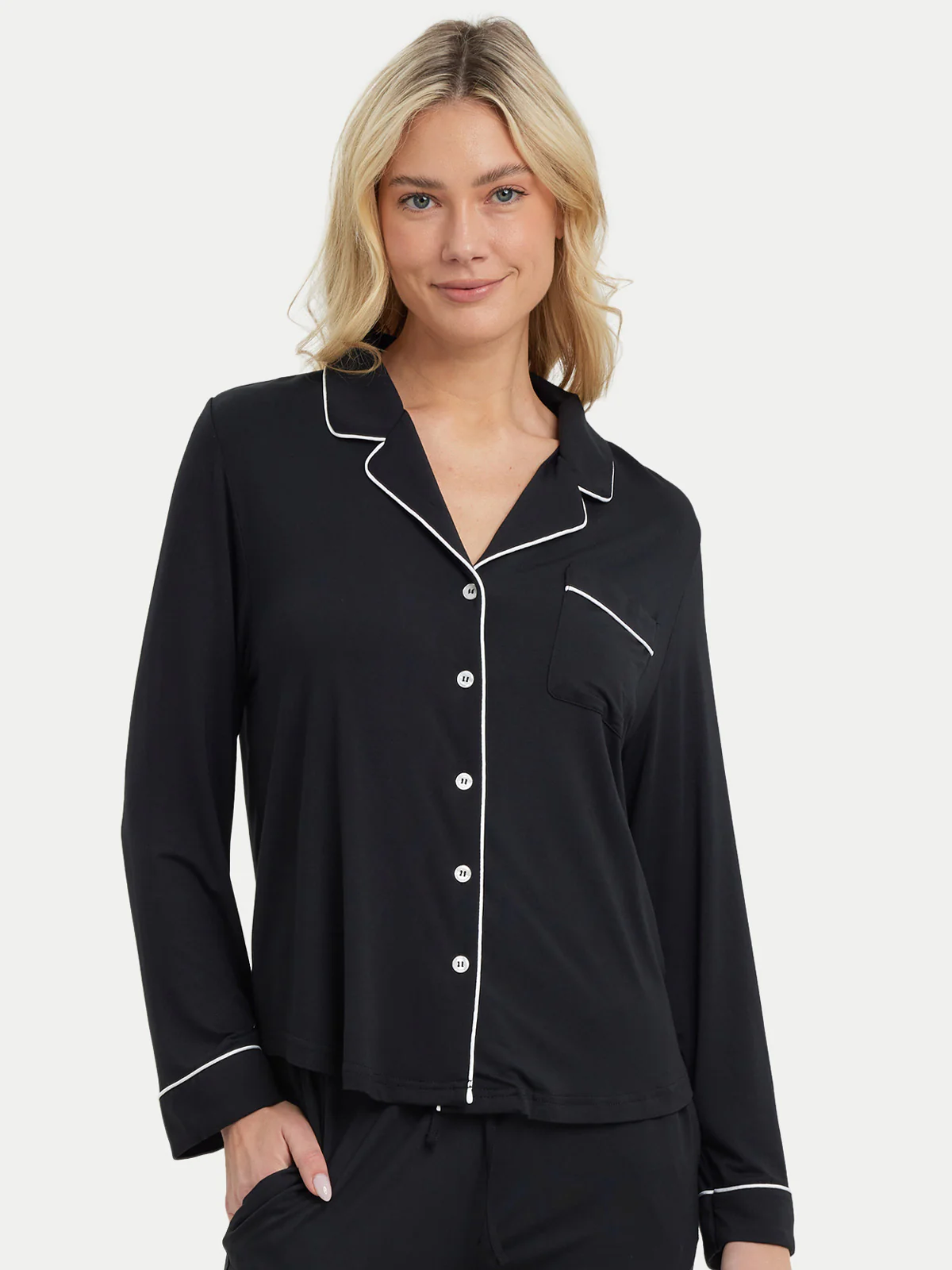 Long Sleeve Bamboo Pajama Shirt - Image 8