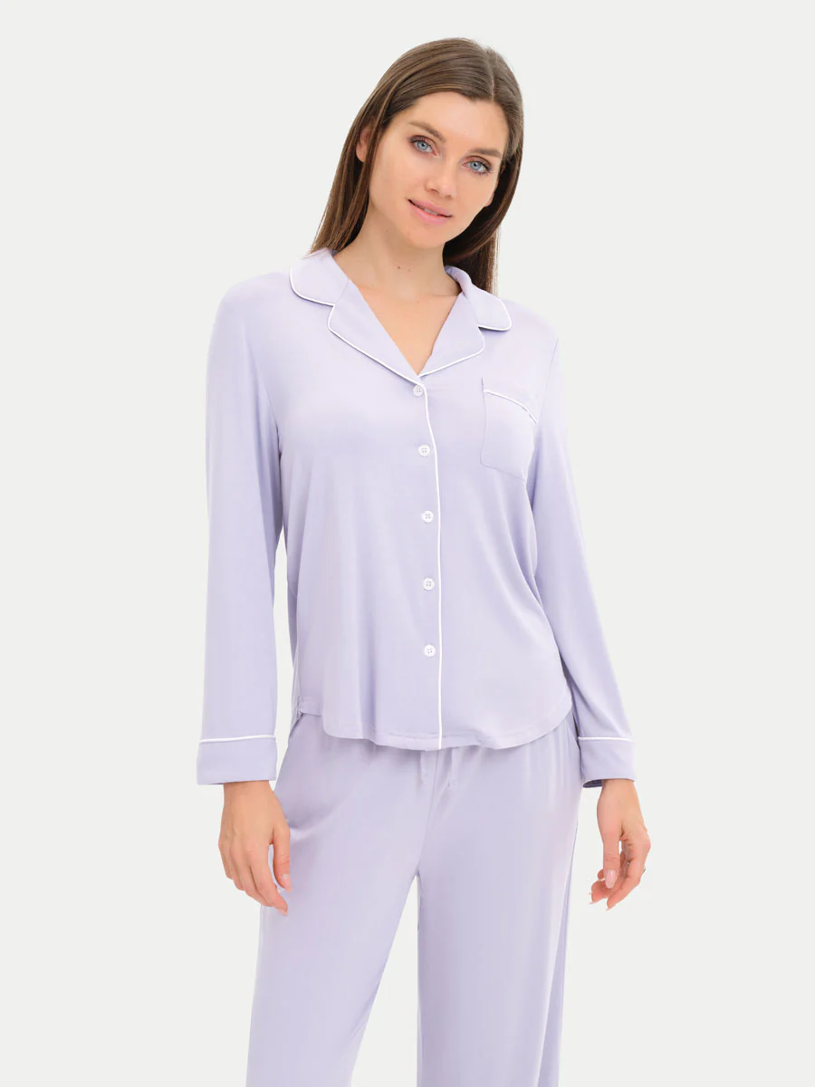 Long Sleeve Bamboo Pajama Shirt - Image 99