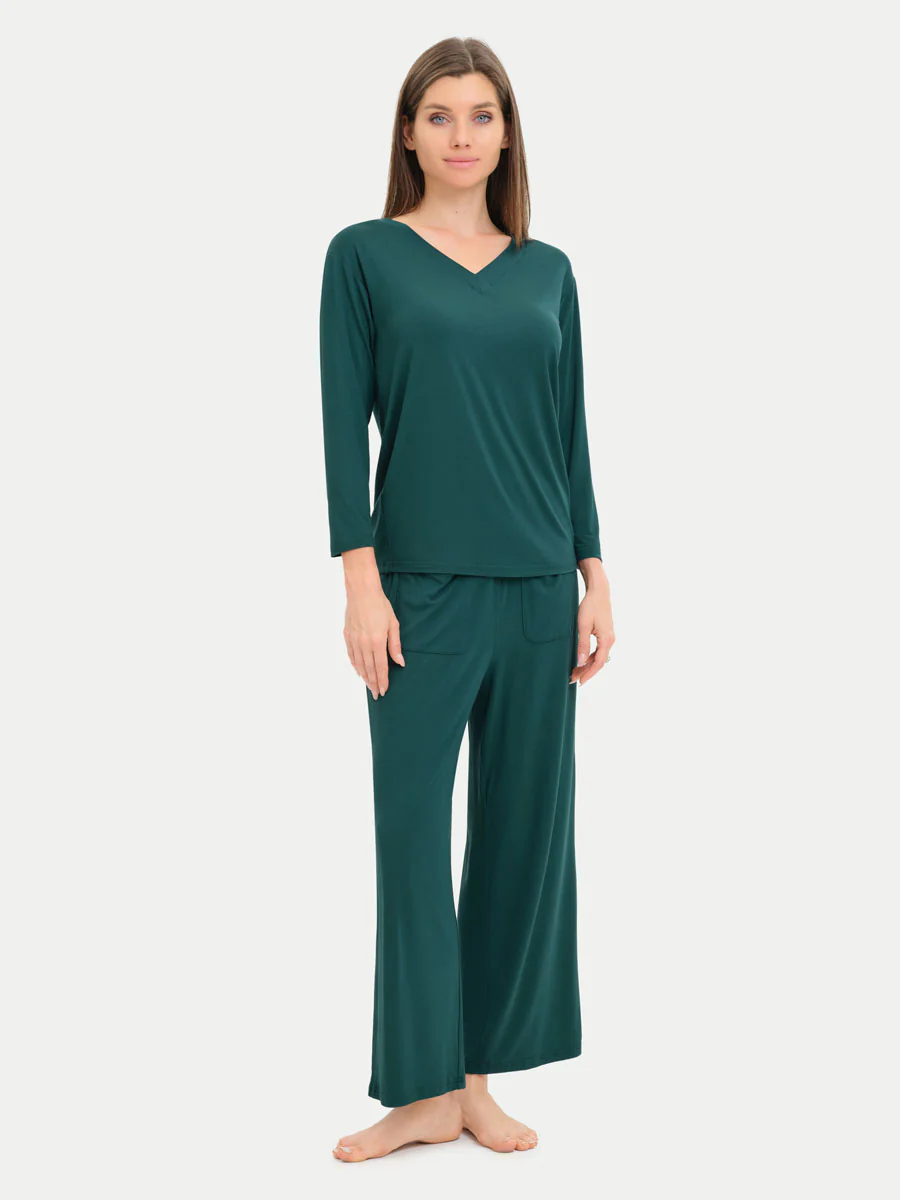 Long Sleeve Bamboo Slouchy PJs Set - Image 101