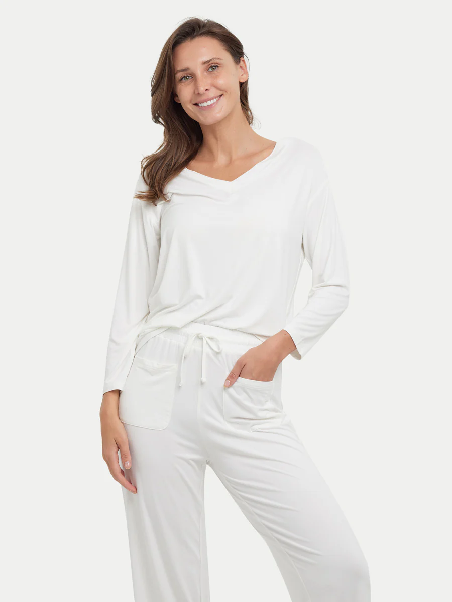Long Sleeve Bamboo Slouchy PJs Set - Image 17