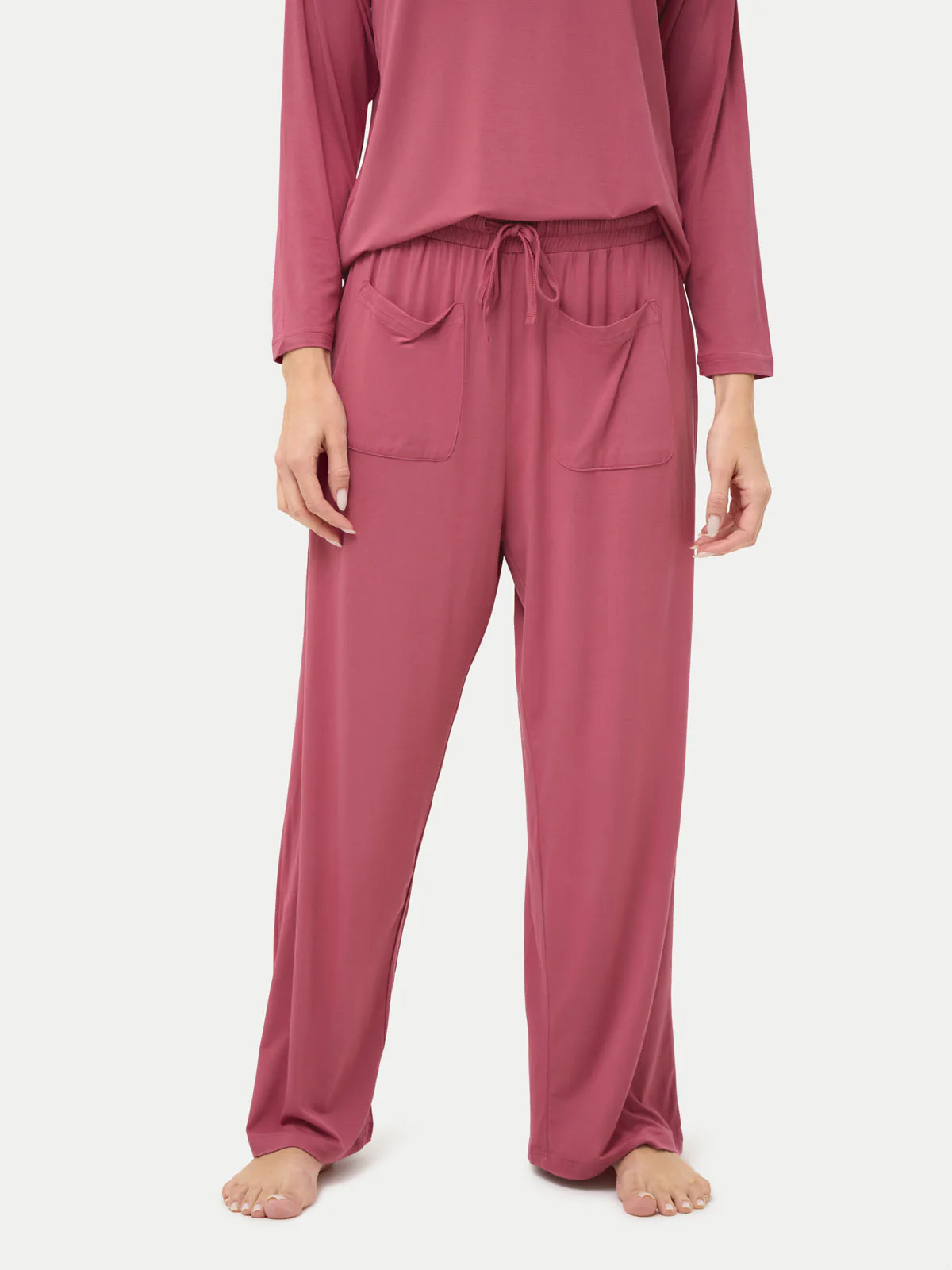 Long Sleeve Bamboo Slouchy PJs Set - Image 26