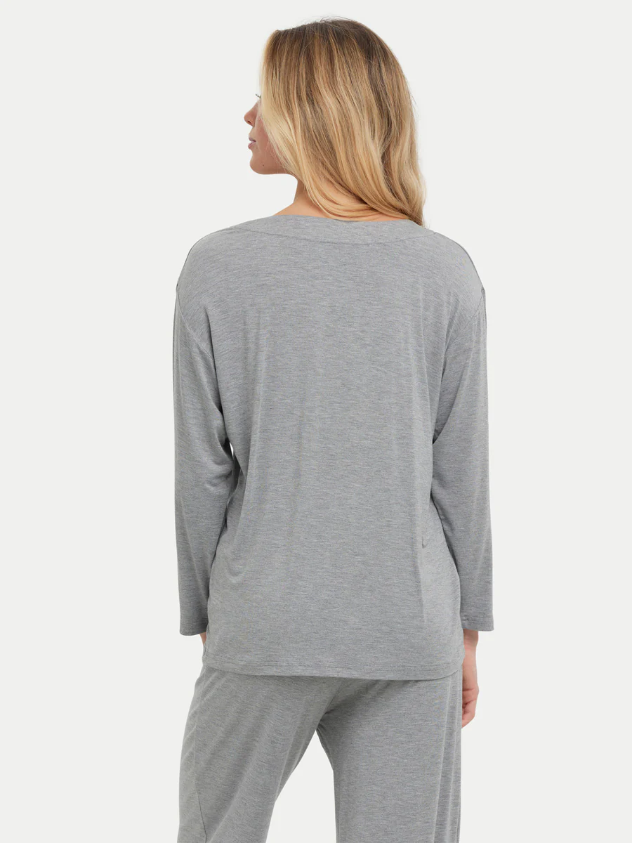 Long Sleeve Bamboo Slouchy PJs Set - Image 4