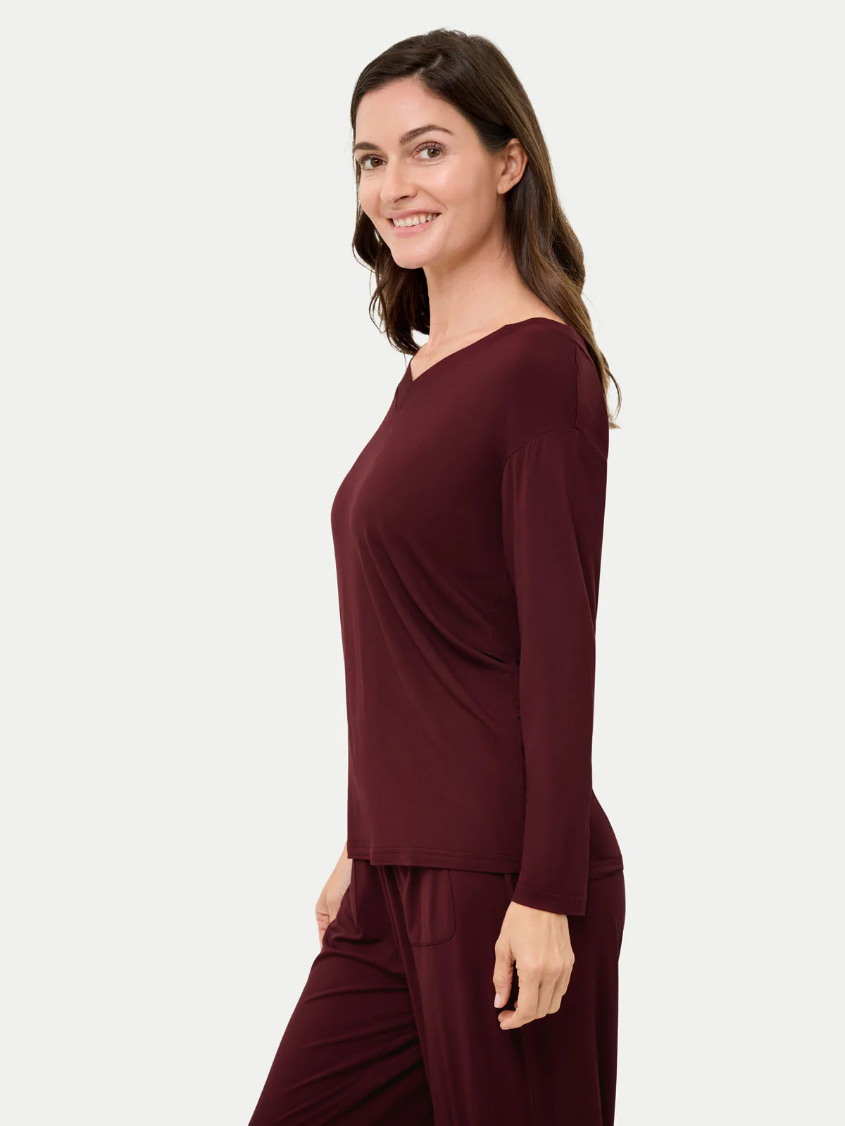 Long Sleeve Bamboo Slouchy PJs Set - Image 57