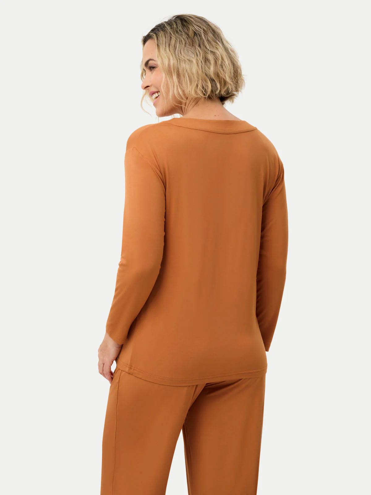 Long Sleeve Bamboo Slouchy PJs Set - Image 63