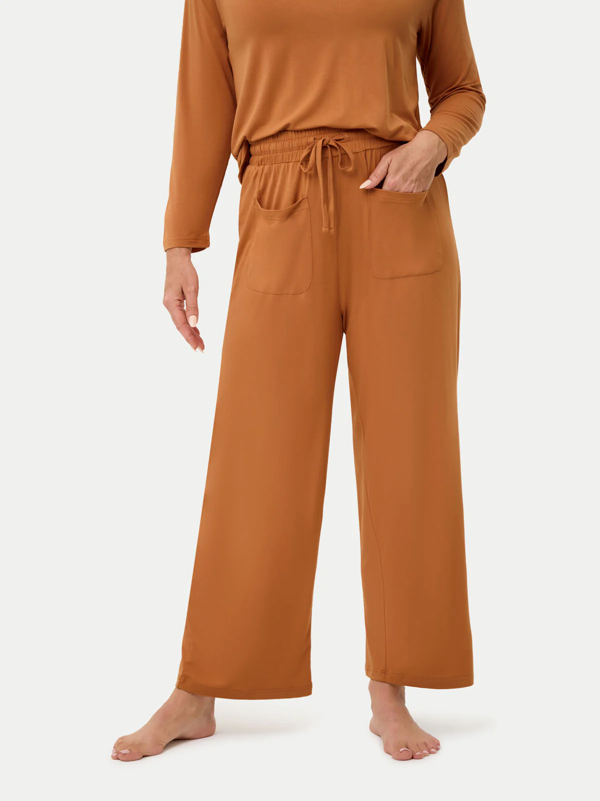 Long Sleeve Bamboo Slouchy PJs Set - Image 64