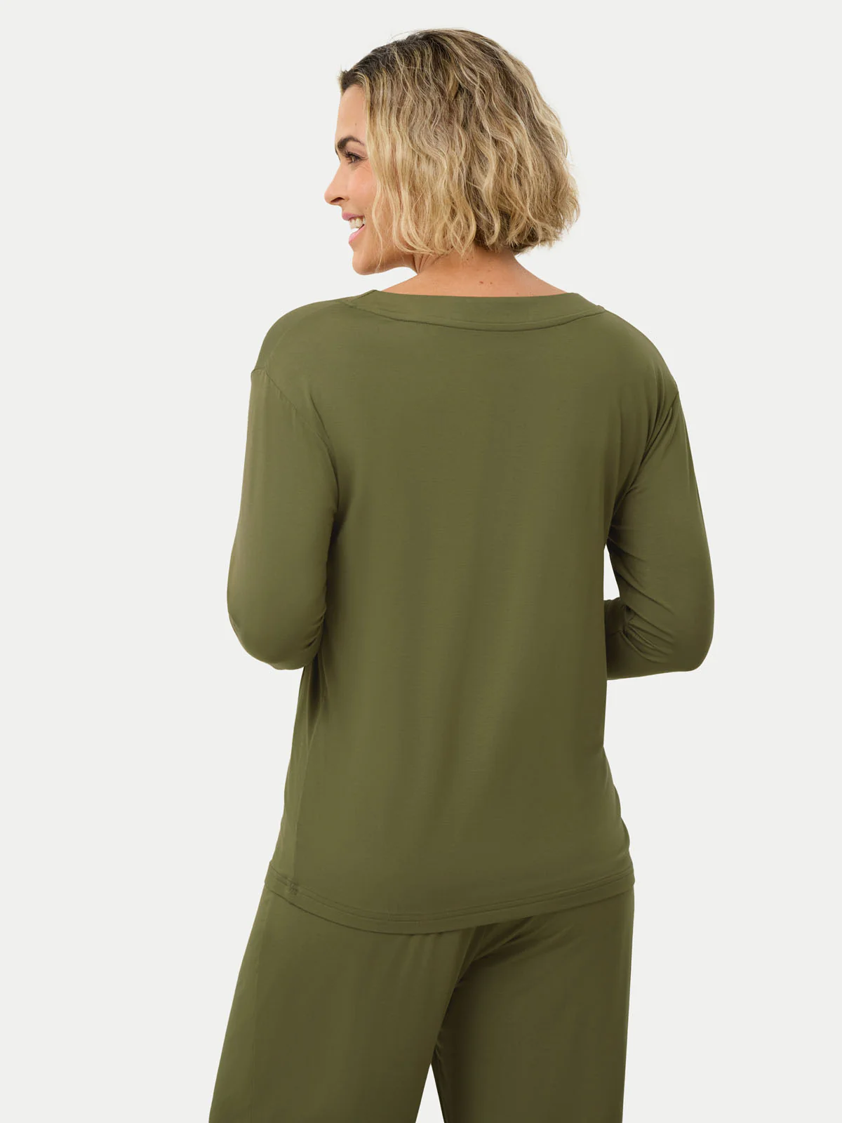 Long Sleeve Bamboo Slouchy PJs Set - Image 68