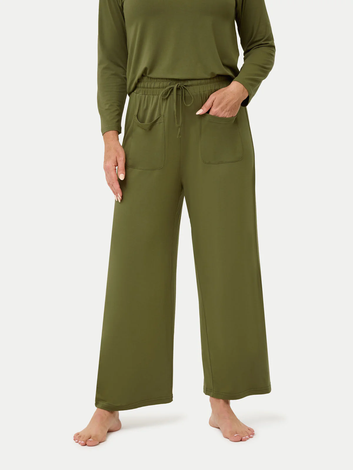 Long Sleeve Bamboo Slouchy PJs Set - Image 71