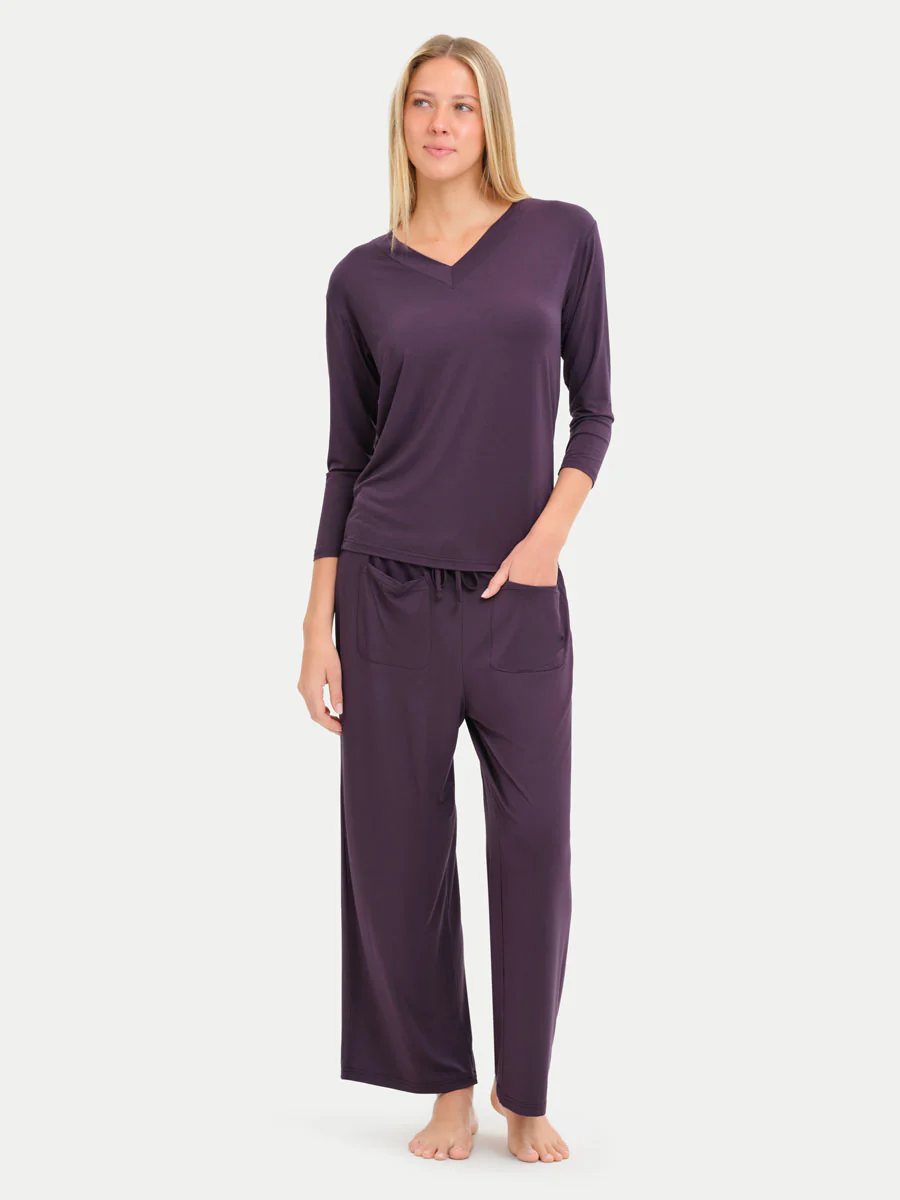 Long Sleeve Bamboo Slouchy PJs Set - Image 95