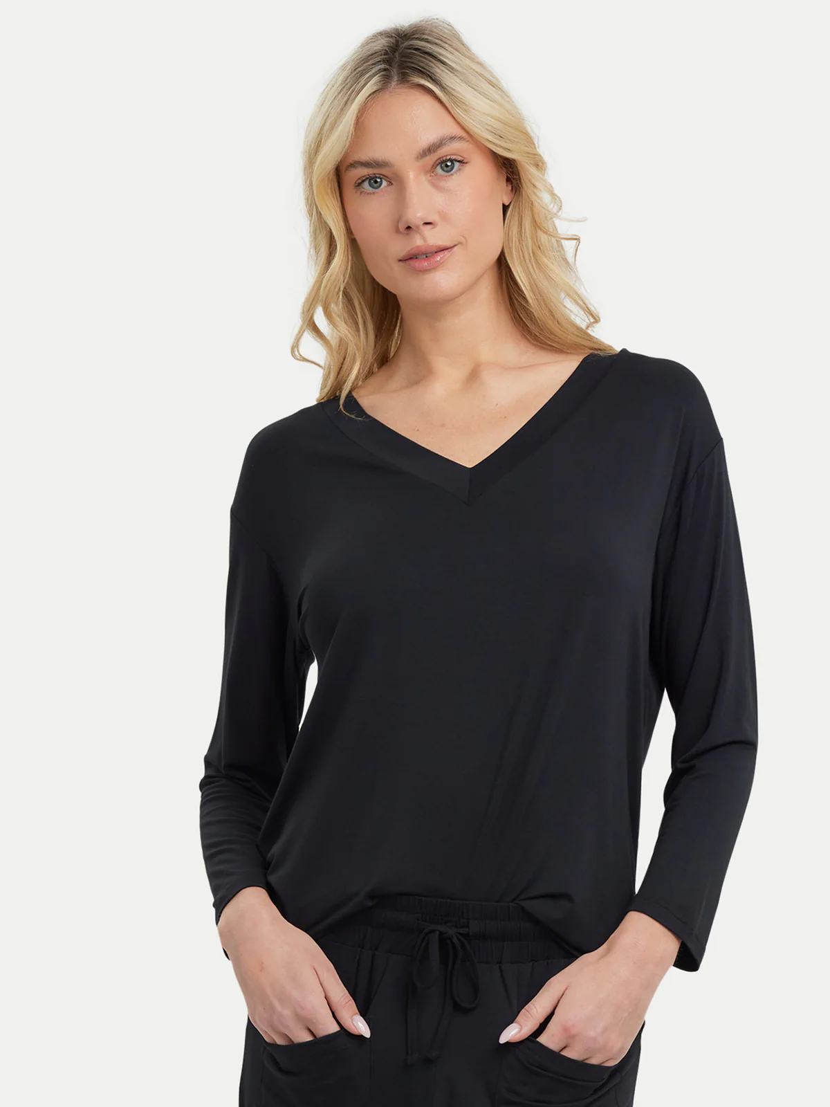 Long Sleeve Bamboo Slouchy PJs Top - Image 11
