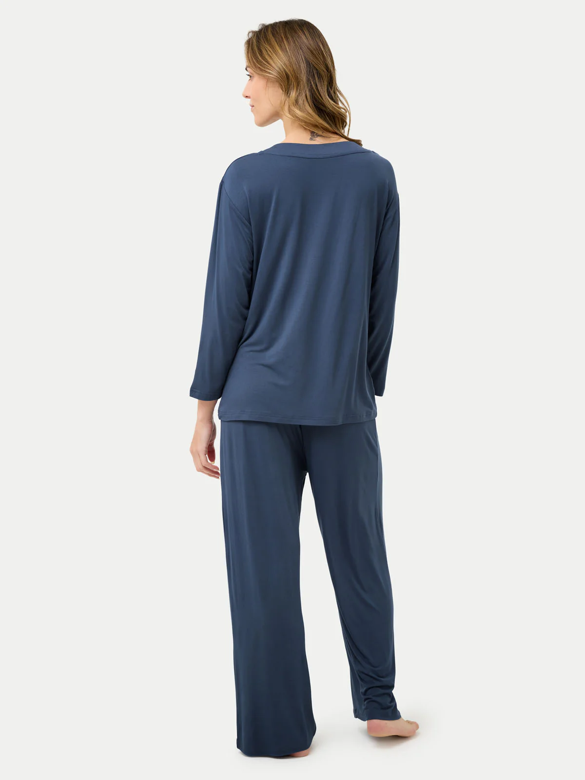 Long Sleeve Bamboo Slouchy PJs Set - Image 51