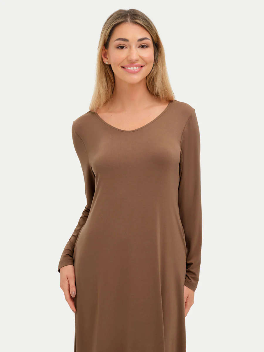Long Sleeve Long Bamboo Sleepshirt - Image 19