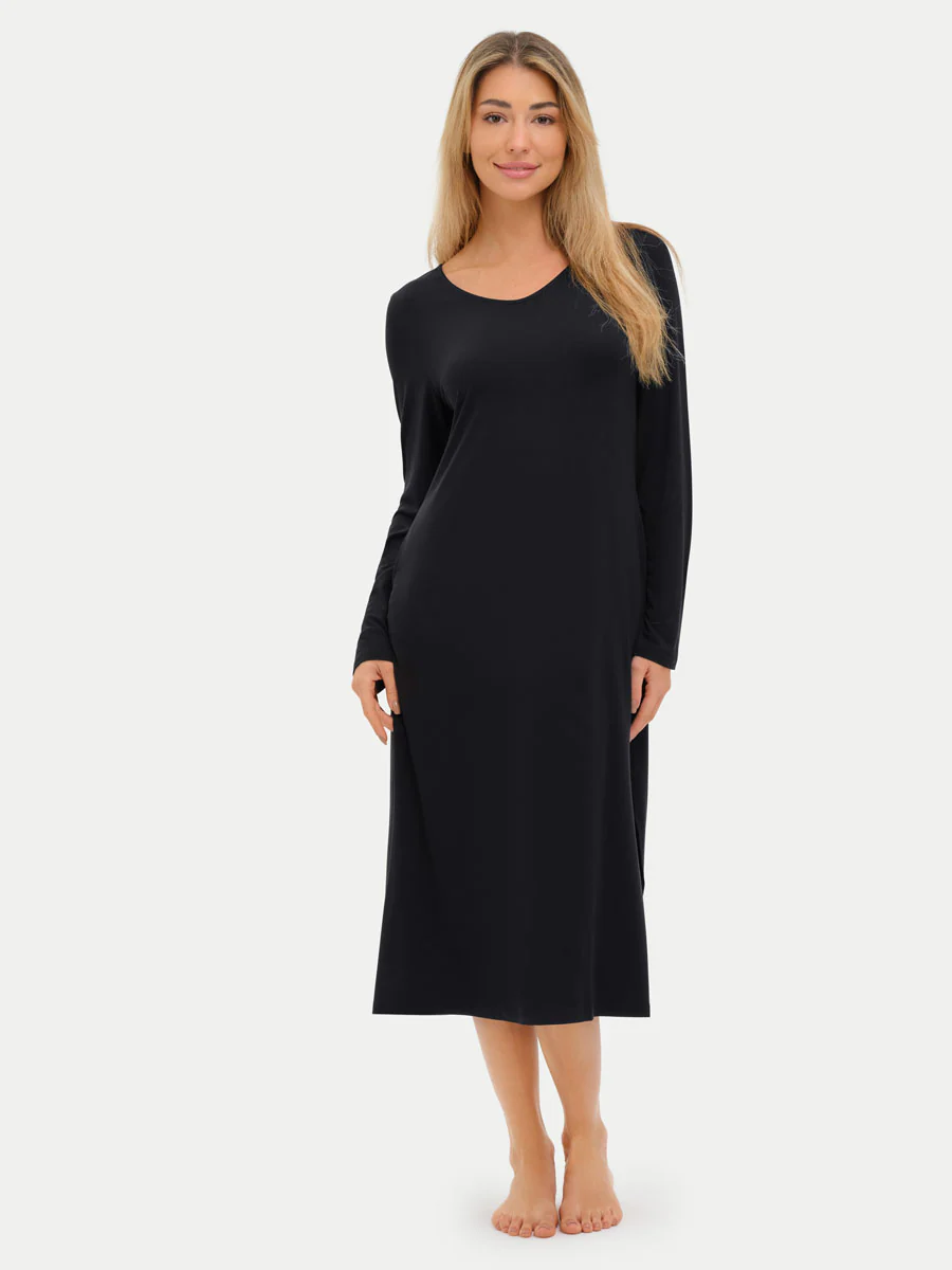 Long Sleeve Long Bamboo Sleepshirt - Image 32