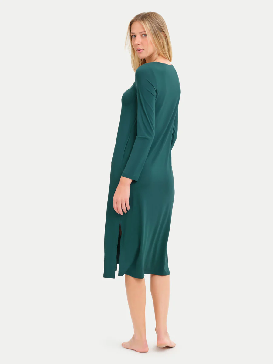 Long Sleeve Long Bamboo Sleepshirt - Image 82