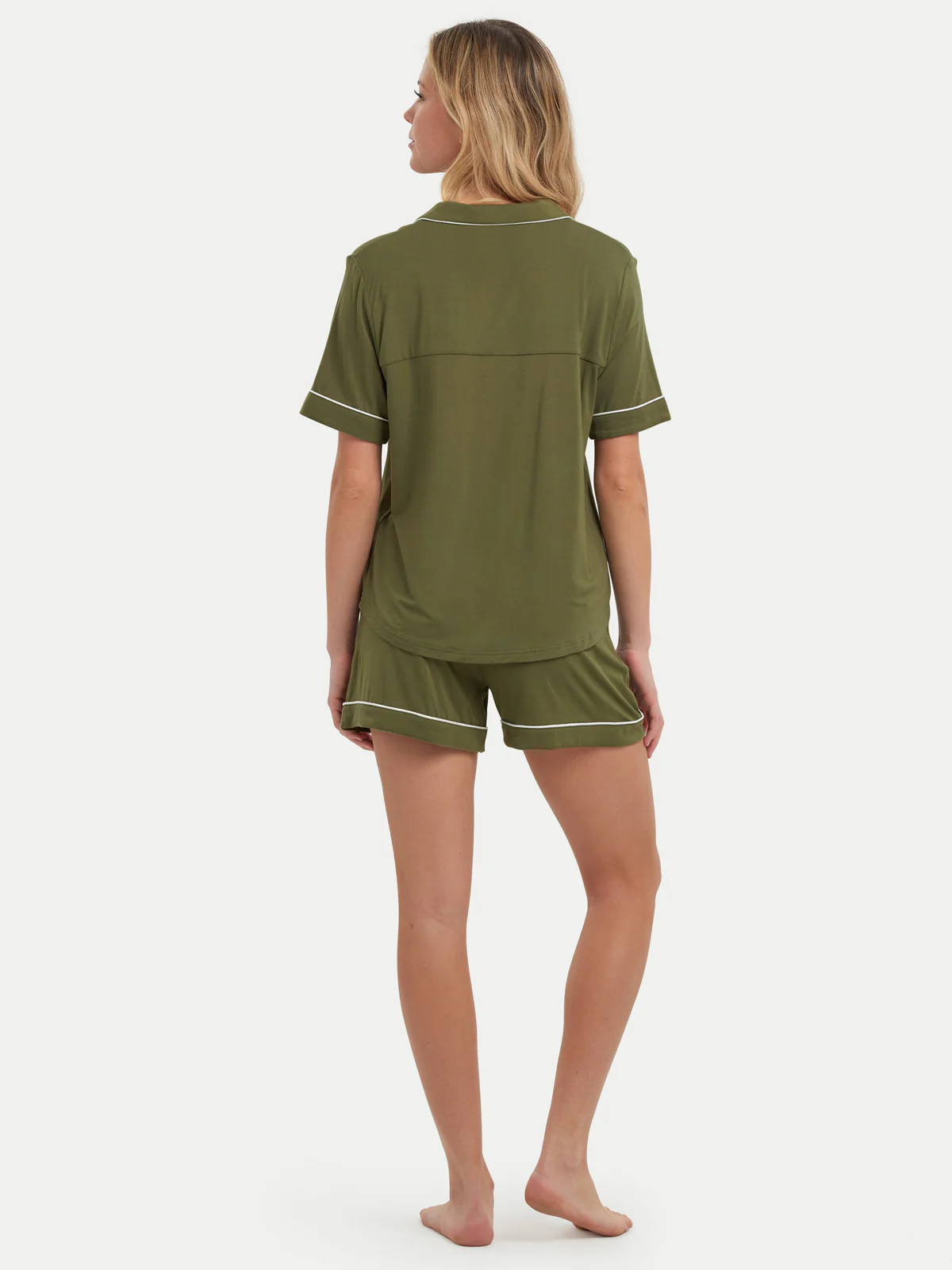 Short Sleeve Bamboo Pajama Set - Image 8