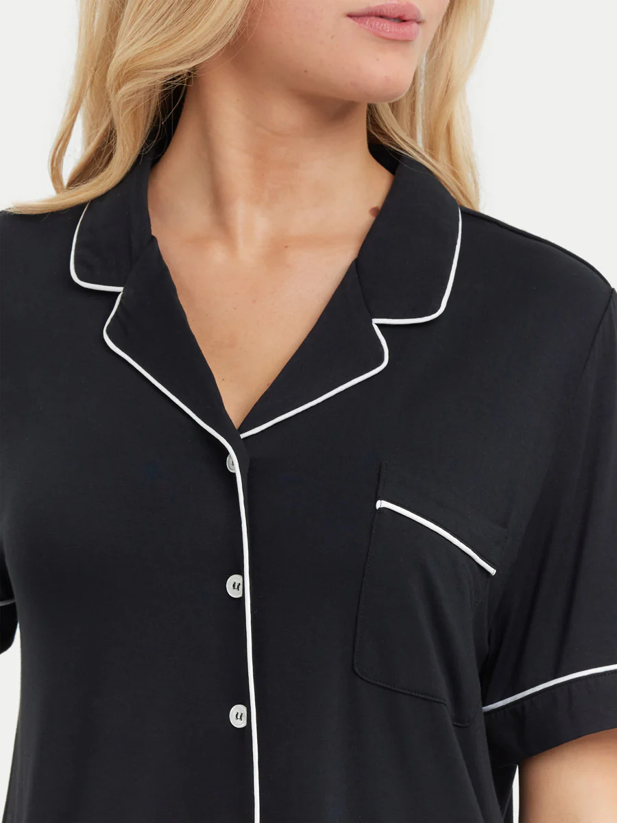 Short Sleeve Bamboo Pajama Set - Image 17