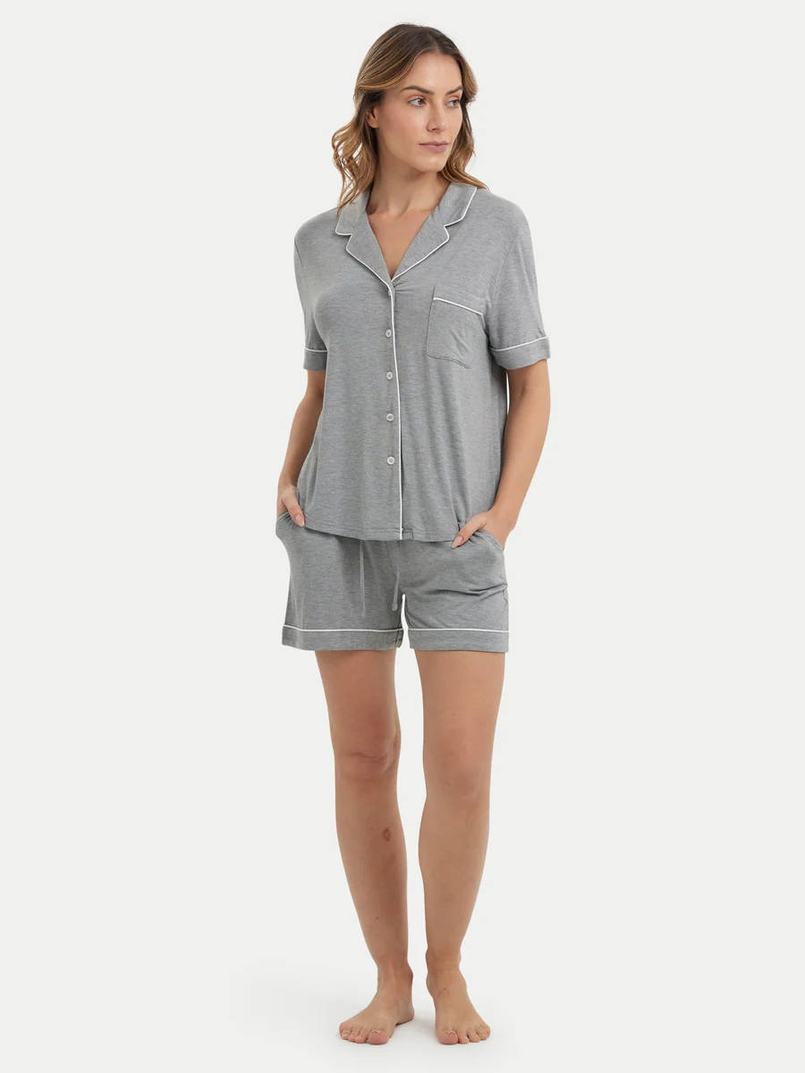 Short Sleeve Bamboo Pajama Set - Image 18