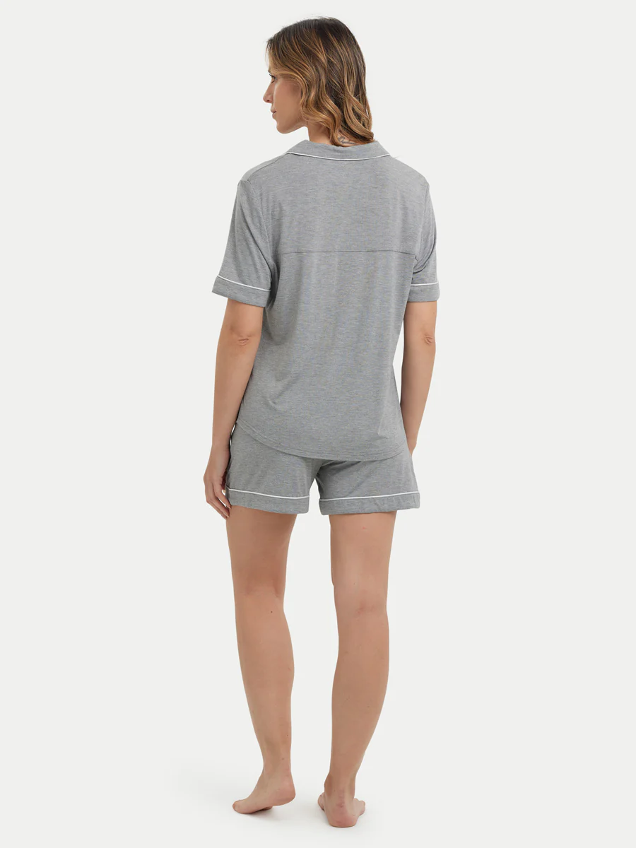 Short Sleeve Bamboo Pajama Set - Image 19