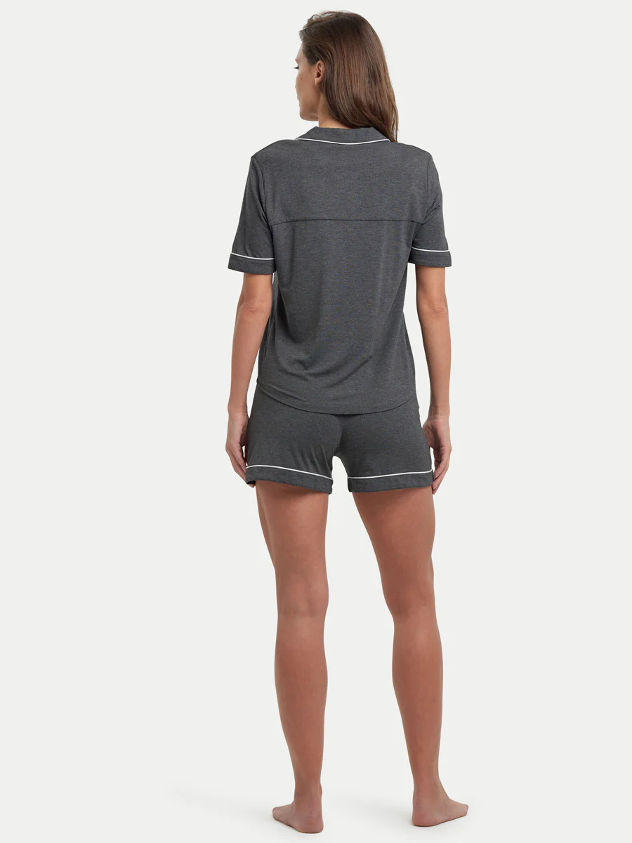 Short Sleeve Bamboo Pajama Set - Image 3