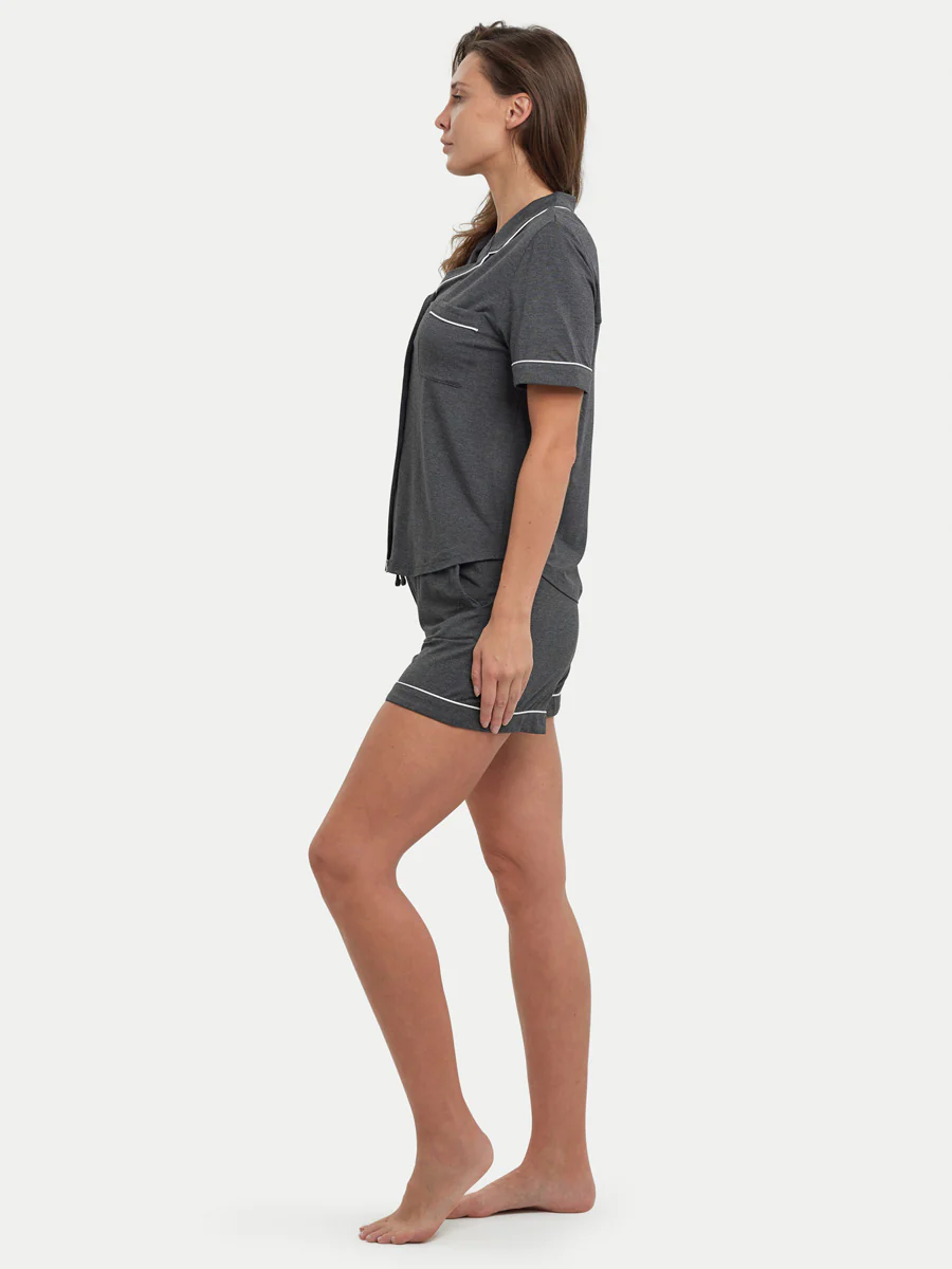 Short Sleeve Bamboo Pajama Set - Image 4