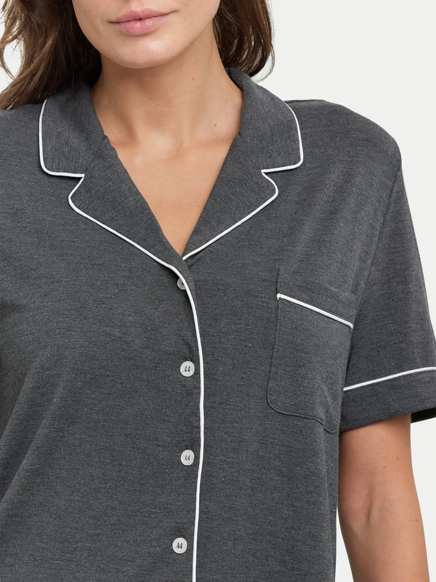 Short Sleeve Bamboo Pajama Set - Image 6