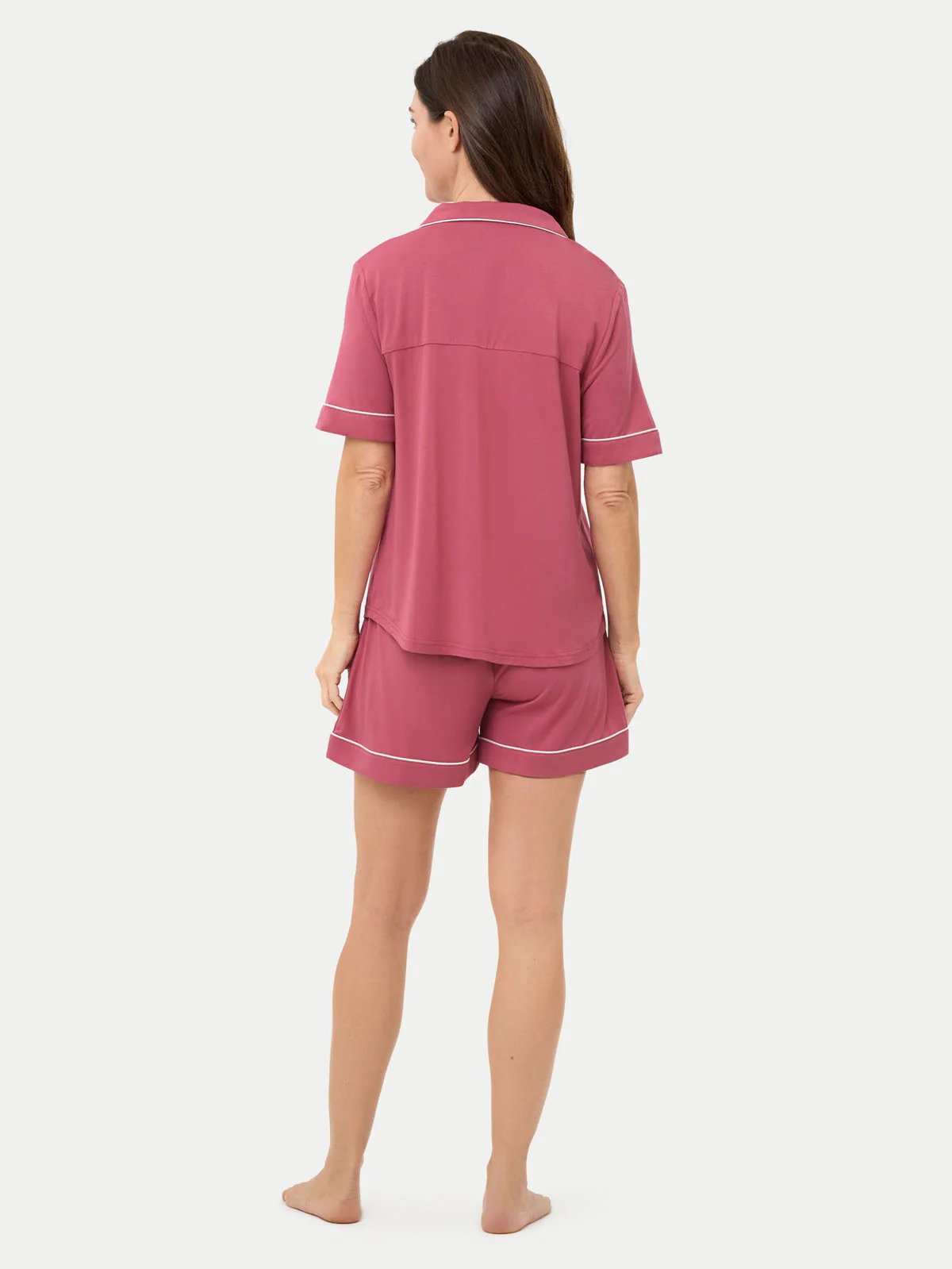 Short Sleeve Bamboo Pajama Set - Image 32