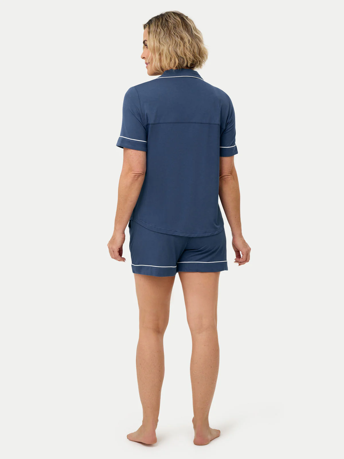 Short Sleeve Bamboo Pajama Set - Image 38