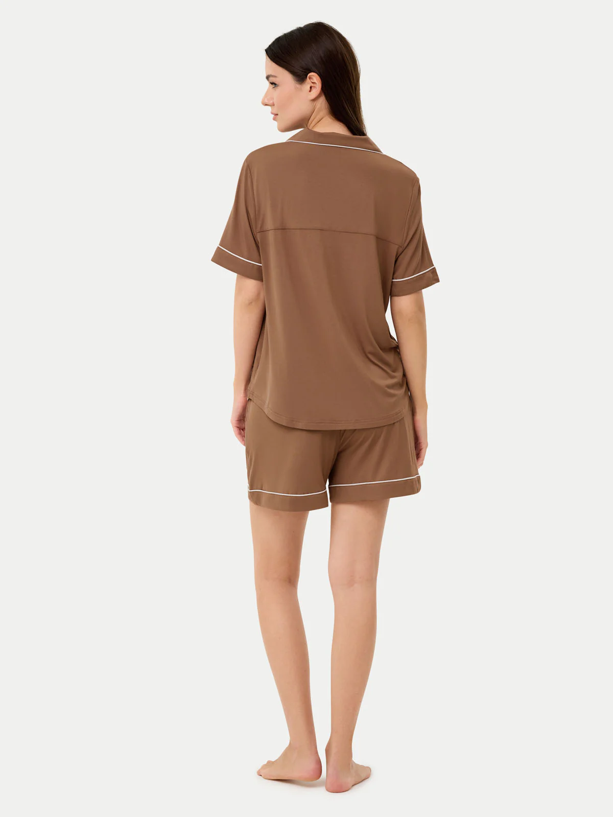 Short Sleeve Bamboo Pajama Set - Image 44