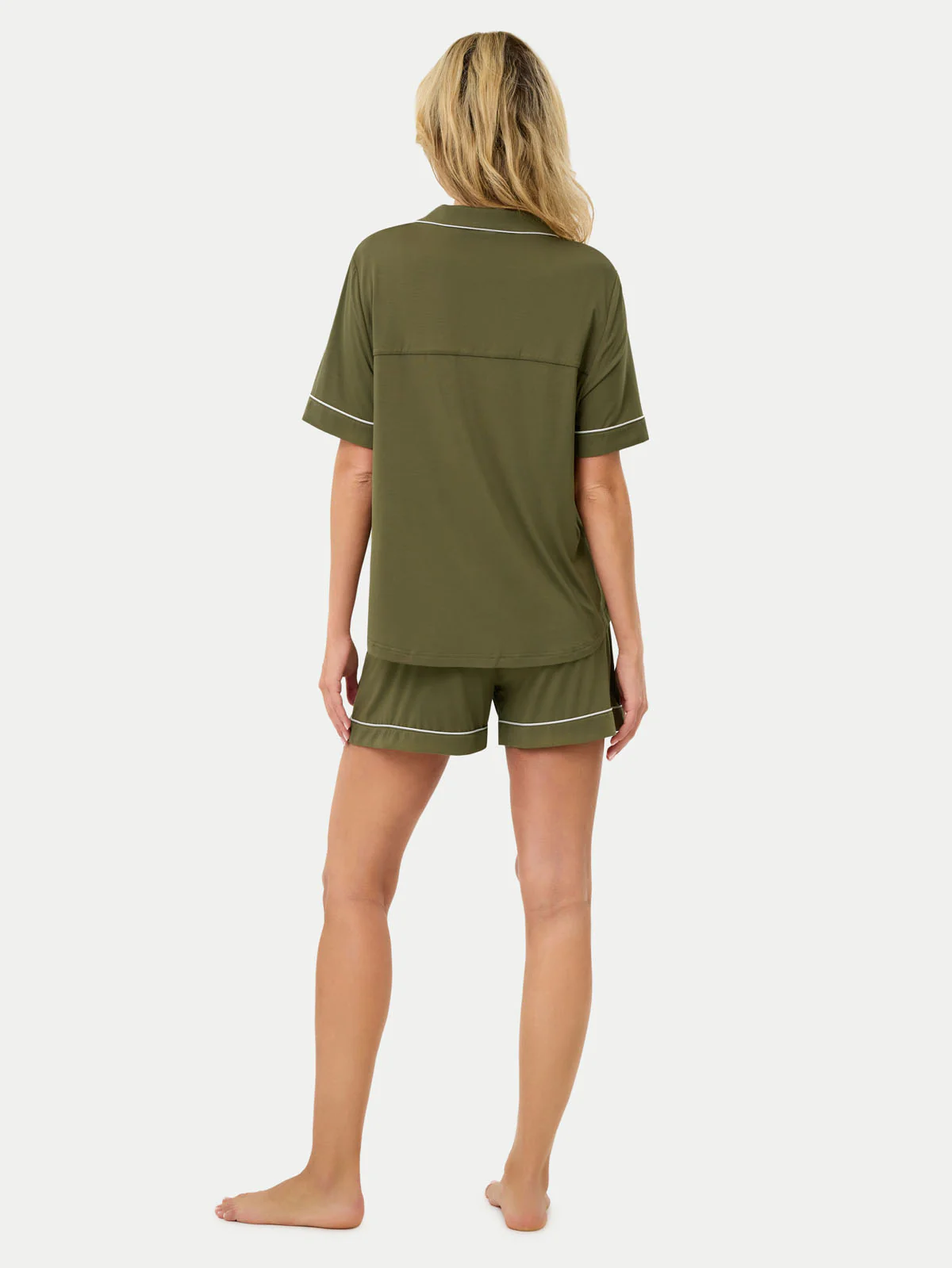Short Sleeve Bamboo Pajama Set - Image 57