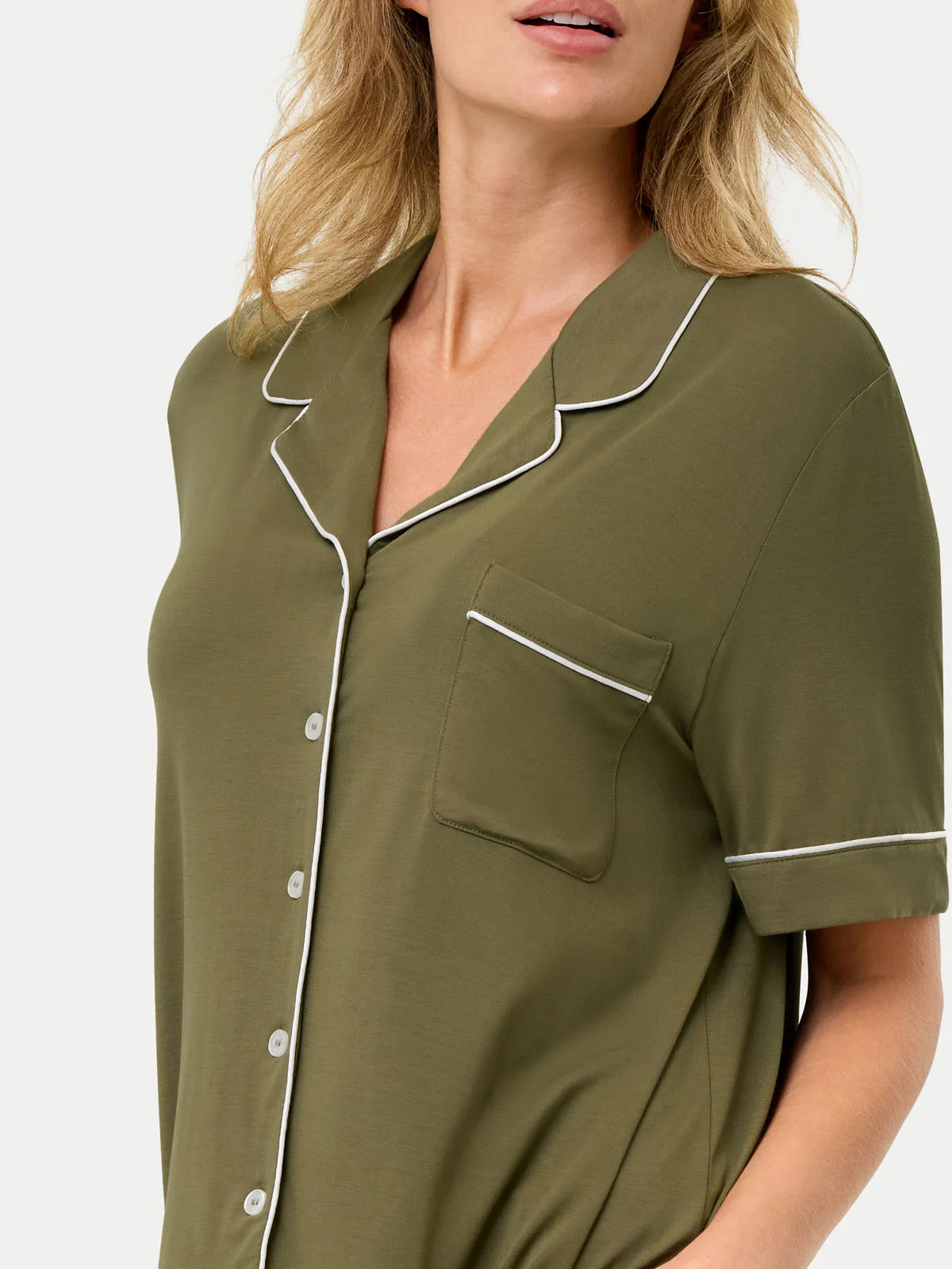 Short Sleeve Bamboo Pajama Set - Image 60