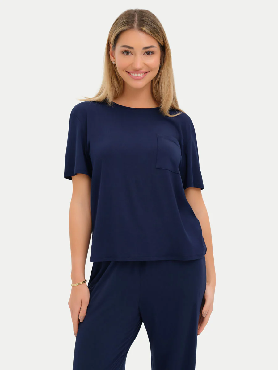 Short Sleeve Bamboo Relaxed Tee - Image 2