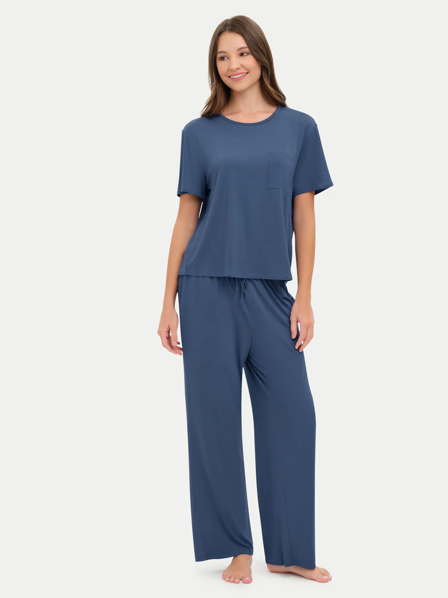 Short Sleeve Bamboo Relaxed Tee - Image 31