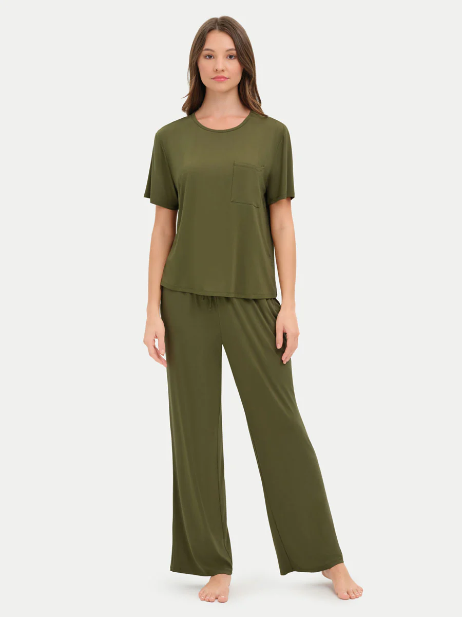 Short Sleeve Bamboo Relaxed Tee - Image 34