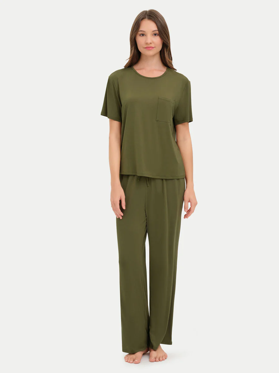 Short Sleeve Bamboo Relaxed Tee - Image 35