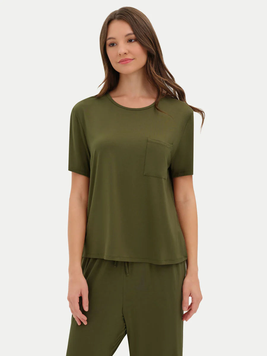 Short Sleeve Bamboo Relaxed Tee - Image 36