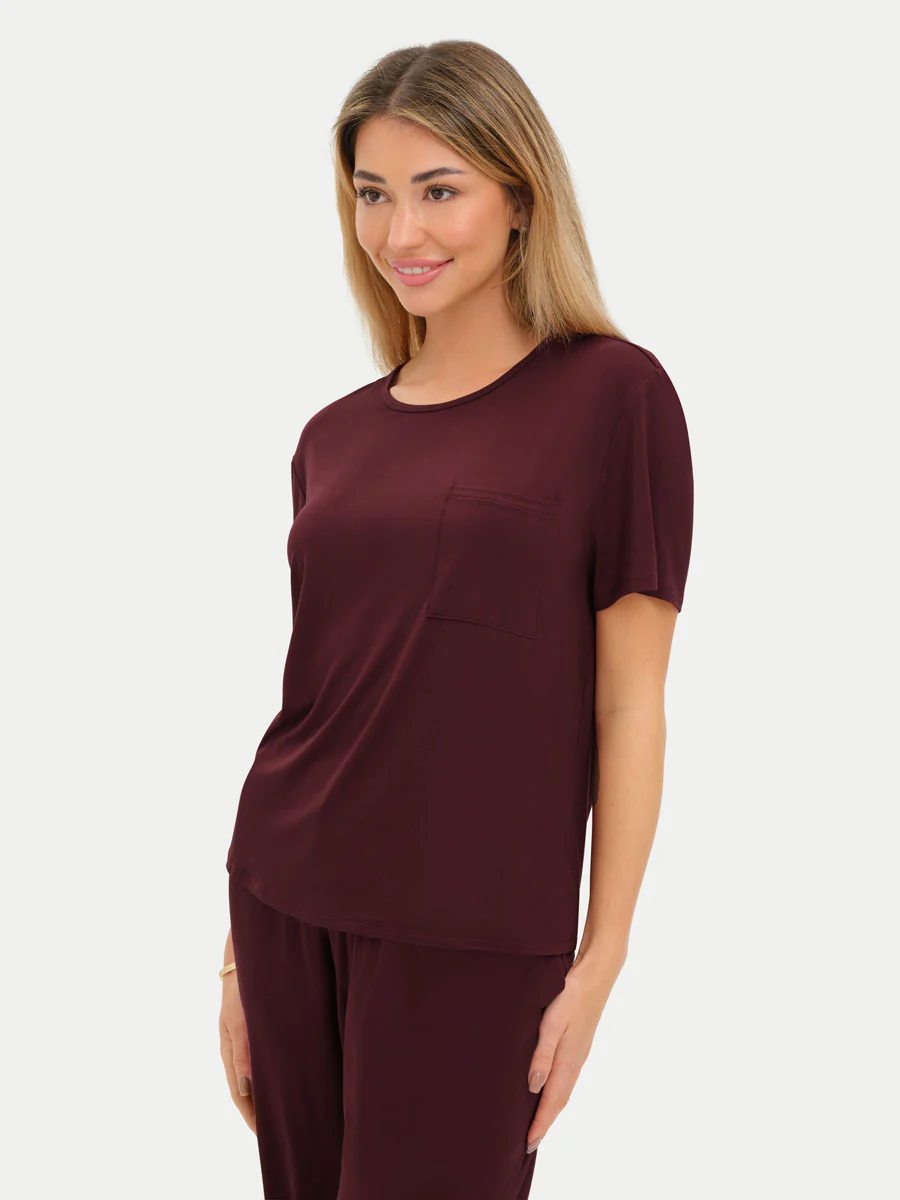 Short Sleeve Bamboo Relaxed Tee - Image 46