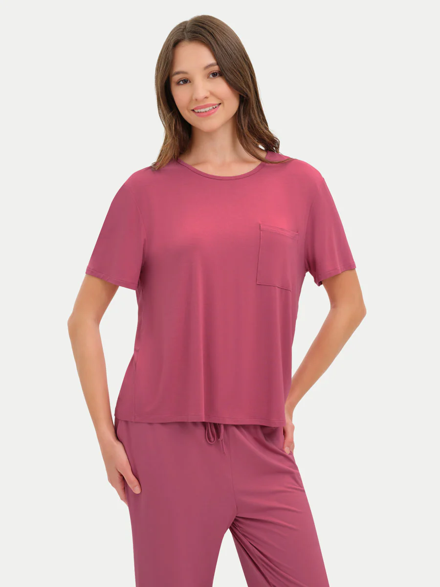 Short Sleeve Bamboo Relaxed Tee - Image 52