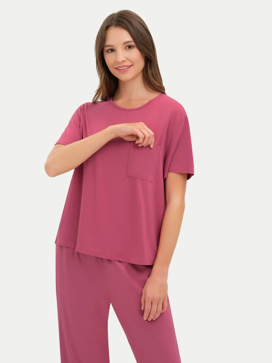 Short Sleeve Bamboo Relaxed Tee - Image 53
